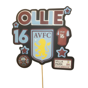 Aston Villa Cake Topper